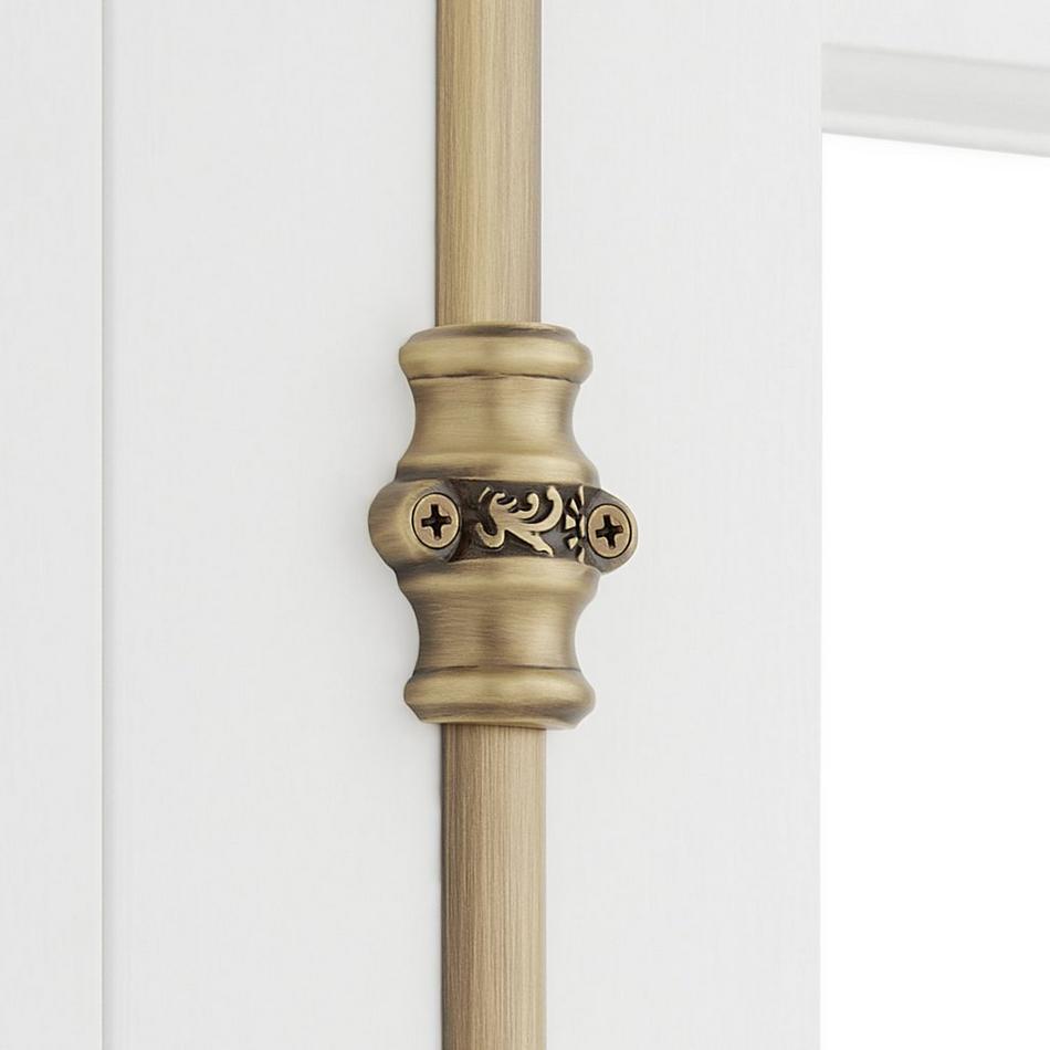 Signature Hardware - Helmina Brass Cabinet Cremone Bolt - Antique Brass