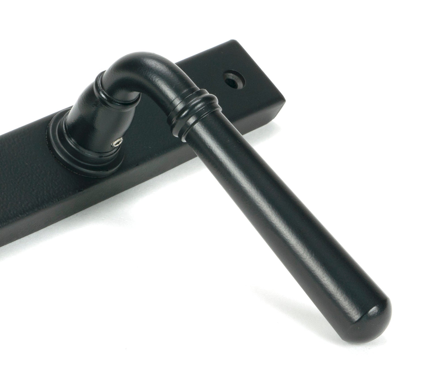 Newbury Slimline Lever Espag. Lock Set | Matt Black- From The Anvil