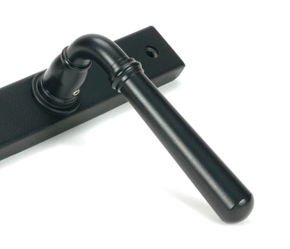 Newbury Slimline Lever Espag. Lock Set | Matt Black- From The Anvil