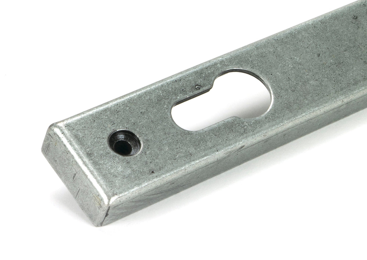 Newbury Slimline Lever Espag. Lock Set | Pewter Patina - From The Anvil