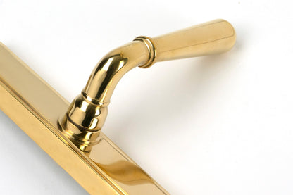Newbury Slimline Lever Espag. Lock Set | Polished Brass - From The Anvil
