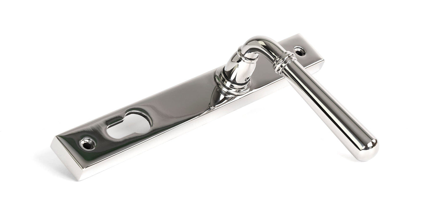 Newbury Slimline Lever Espag. Lock Set | Polished Marine SS (316) - From The Anvil