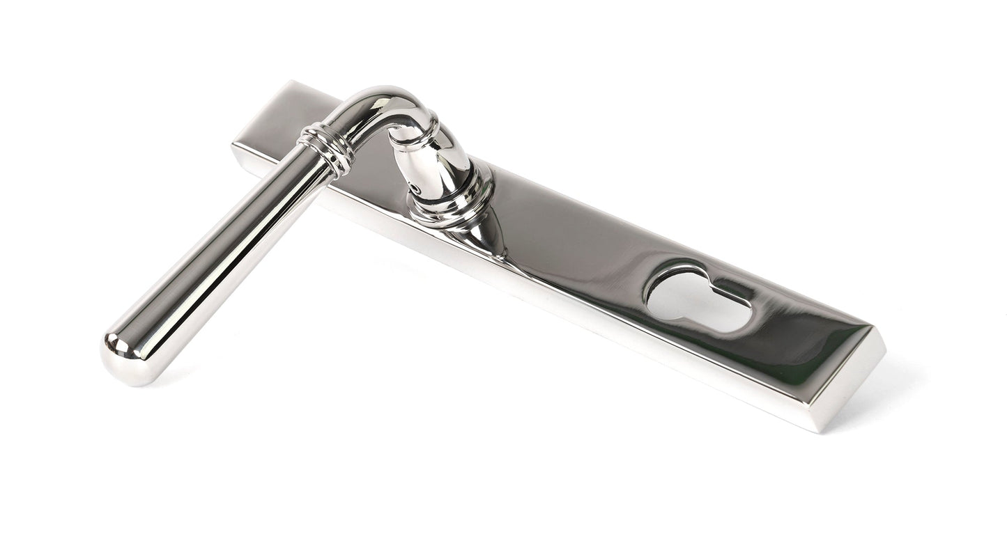 Newbury Slimline Lever Espag. Lock Set | Polished Marine SS (316) - From The Anvil