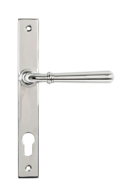 Newbury Slimline Lever Espag. Lock Set | Polished Marine SS (316) - From The Anvil