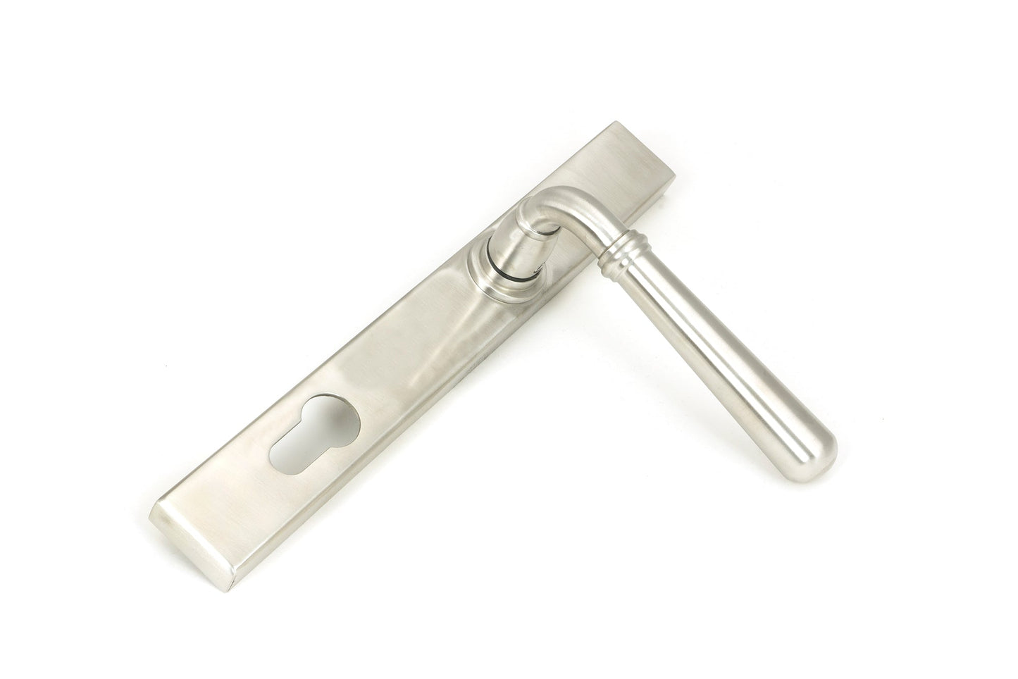 Newbury Slimline Lever Espag. Lock Set | Satin Marine SS (316) - From The Anvil