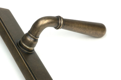 Newbury Slimline Lever Espag. Lock Set | Burnished Brass - From The Anvil