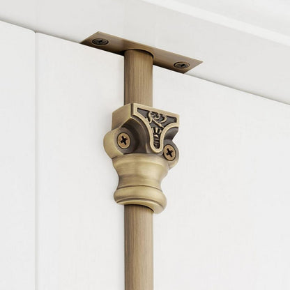 Signature Hardware - Helmina Brass Cabinet Cremone Bolt - Antique Brass