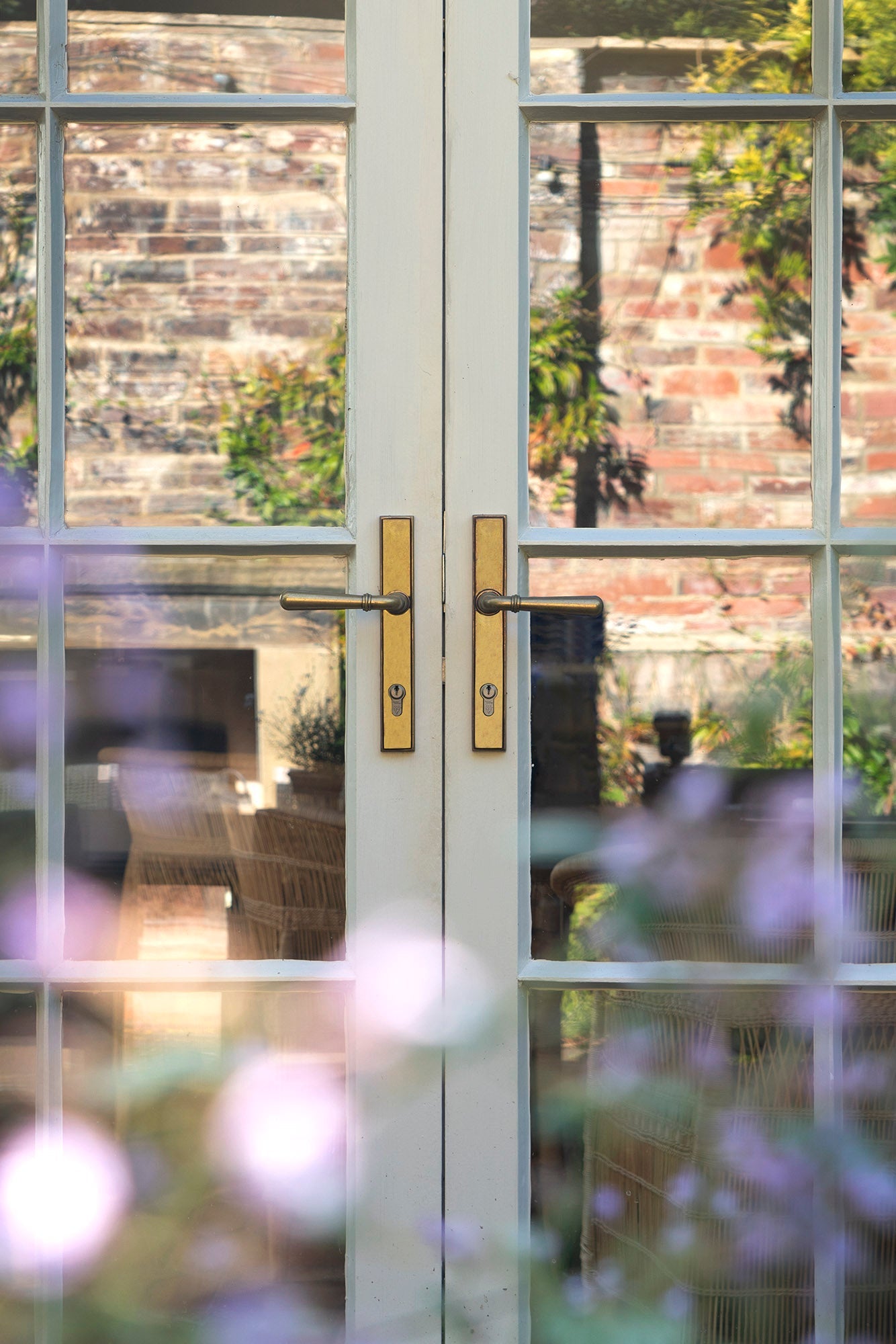 Newbury Slimline Lever Espag. Lock Set | Aged Brass - From The Anvil