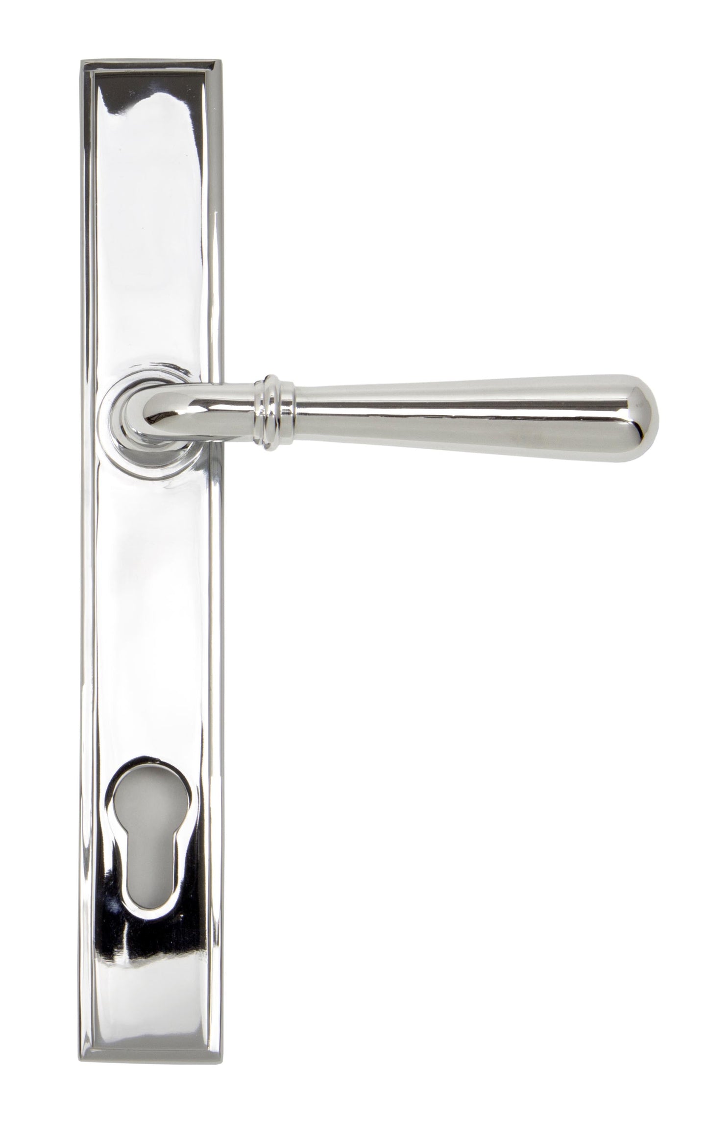 Newbury Slimline Lever Espag. Lock Set | Polished Chrome - From The Anvil