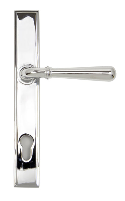Newbury Slimline Lever Espag. Lock Set | Polished Chrome - From The Anvil