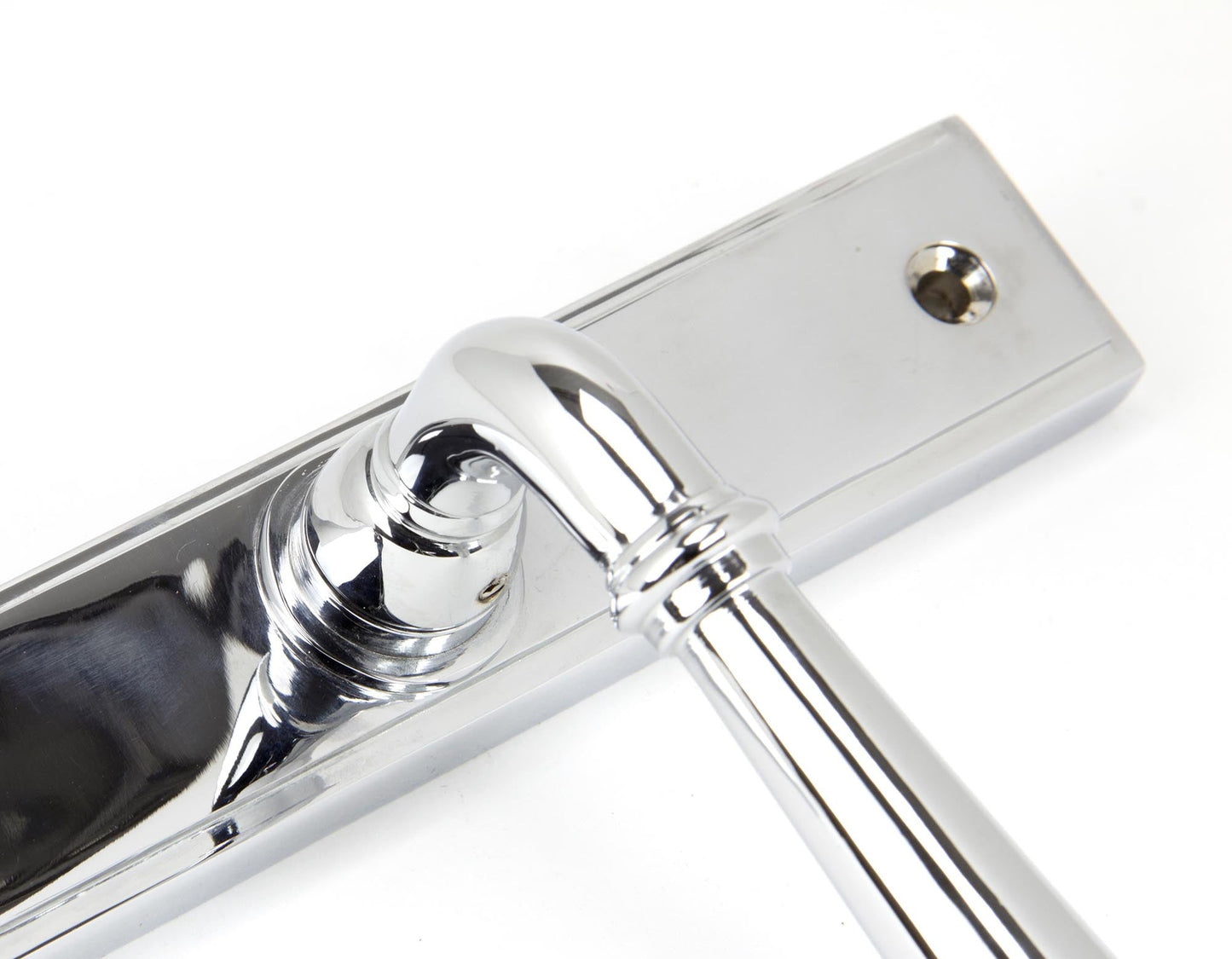 Newbury Slimline Lever Espag. Lock Set | Polished Chrome - From The Anvil