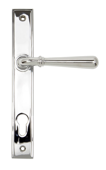 Newbury Slimline Lever Espag. Lock Set | Polished Chrome - From The Anvil