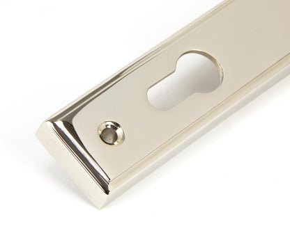 Newbury Slimline Lever Espag. Lock Set | Polished Nickel - From The Anvil