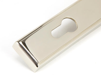 Newbury Slimline Lever Espag. Lock Set | Polished Nickel - From The Anvil
