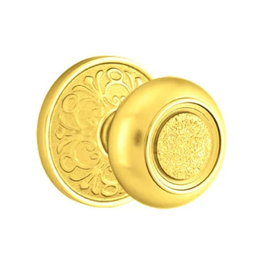 Emtek - Belmont Knob Lancaster Rosette Polished Brass US3